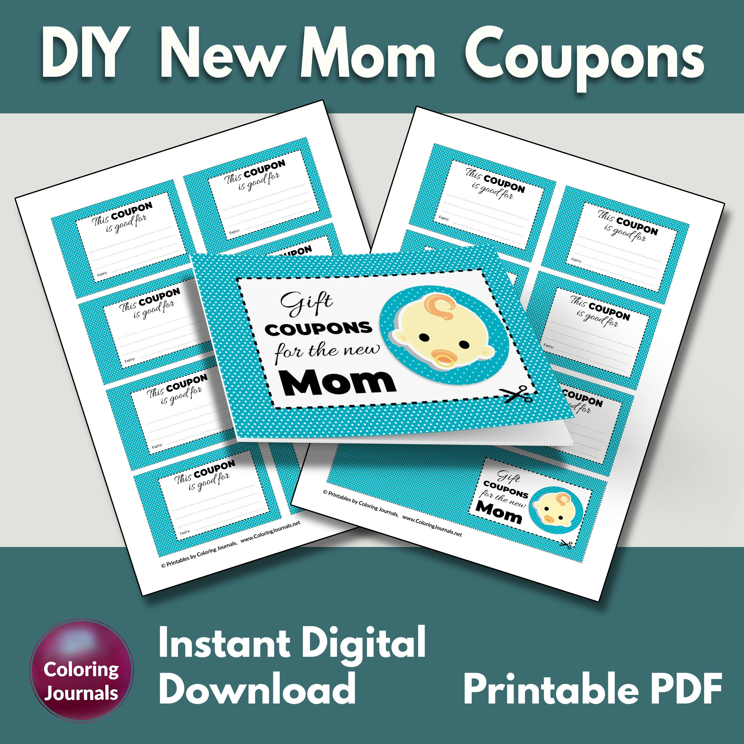 Gift Coupons for the New Mom DIY New Baby Shower Gift Boy Etsy India