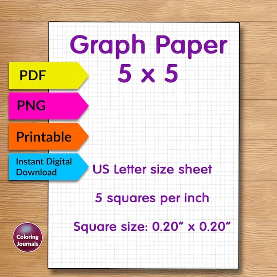 printable-graph-paper-pdf-5x5-grid-paper-printable-etsy-uk