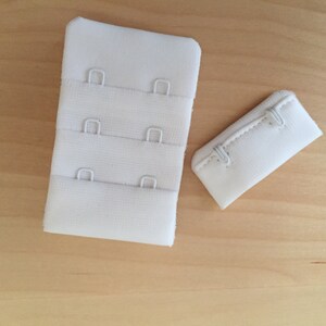 1 Pair High Quality Microfiber 2 Row 3 Adjust Hook and Eye Bra Closures