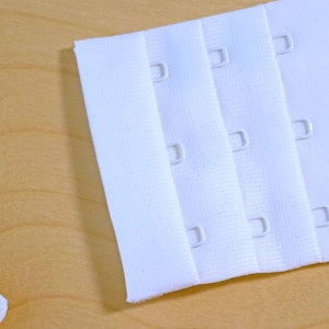 3 Pairs High Quality Microfiber 3 Row 3 Adjust Hook and Eye Bra Closures