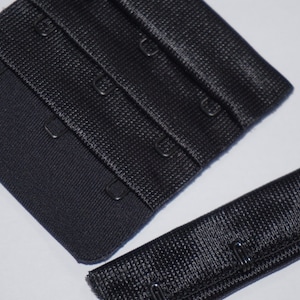 1 Pair High Quality Microfiber 3 Row 3 Adjust Hook and Eye Bra Closures