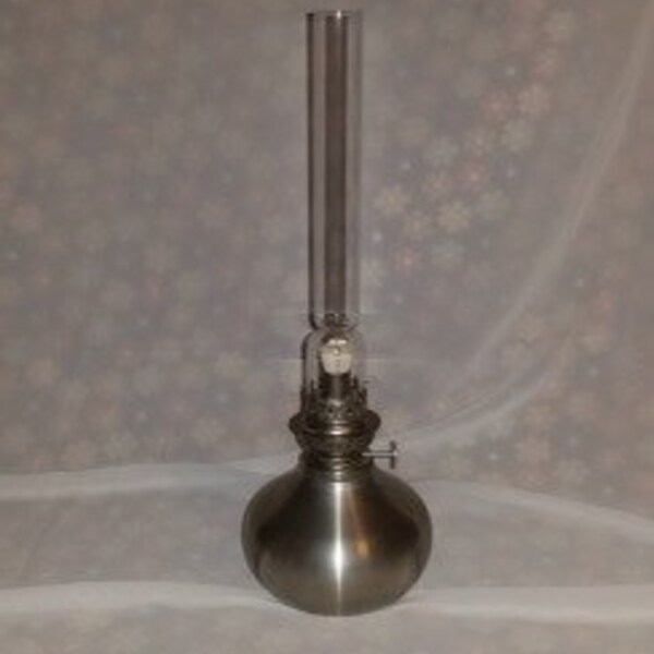 Danforth Pewter Onion Oil Lamp. Signed "Fred Danforth 1992"