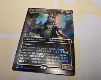 Ms. Bumbleflower Shadowbox - Playable, can be put in a deckbox!