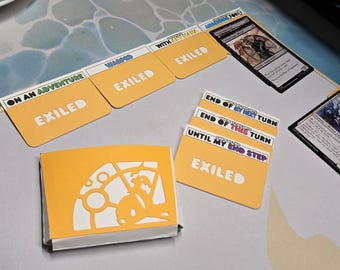 8x MTG Exile Zone Playmat Tabs (Wave 1) + Divider Pouch