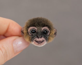 Cute monkey pin