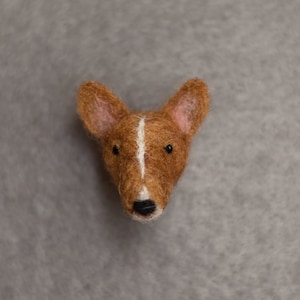 Custom bull terrier dog pin, Personalized Gift