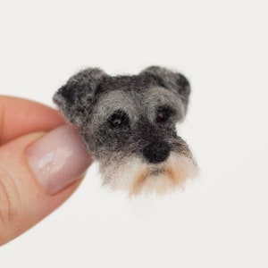 Miniature Schnauzer, custom dog pin