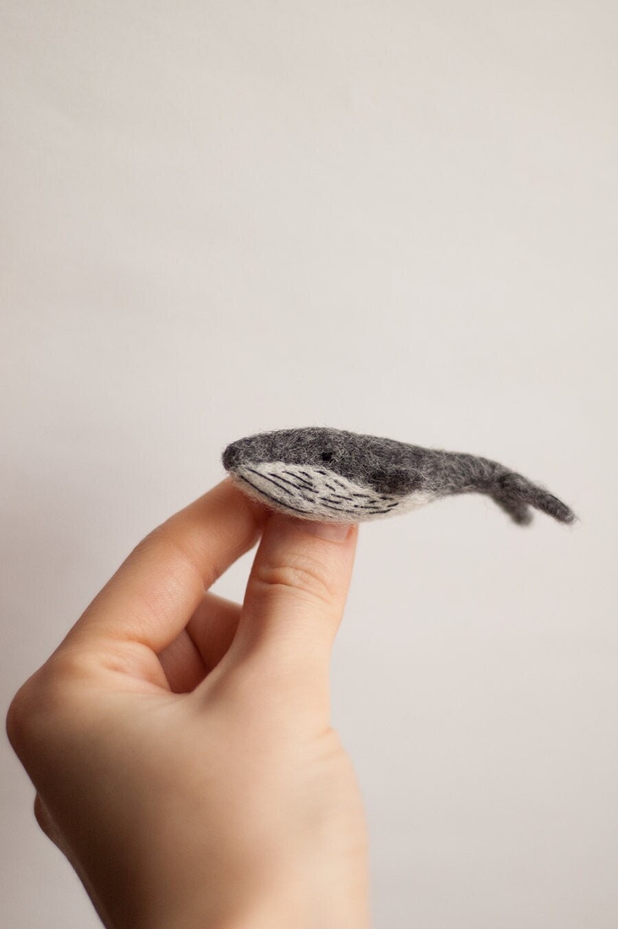 Whale pin, Ocean jewelry, Scandinavian animal felt brooch, Spring gift for best friend, Nordic Christmas, Hygge Small Travel gift