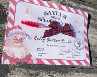 Belly Button Lint Brush - Christmas Gag Gift - Funny Christmas Gift - Stocking Stuffer - white elephant - party favor - just for laughs