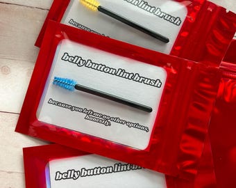 Belly Button Lint Brush Gag Gift | Funny Stocking Stuffer & White Elephant Novelty | Fun Party Gift