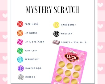 Surprise Mystery Self-Care Scratch-Off - Beauty Scoop