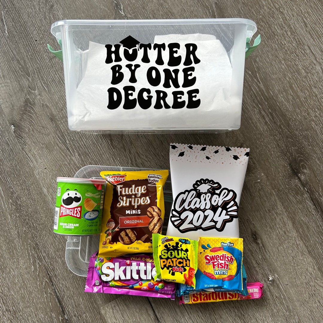 Graduation Snack Bin - Personalized Graduation Gift Bin - Senior Class ...