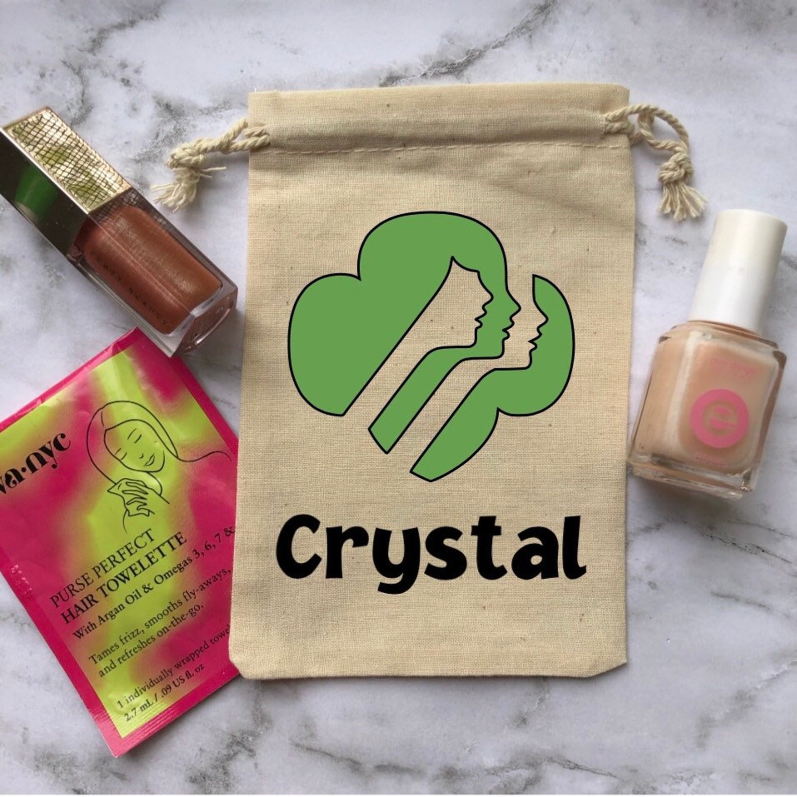 5 X 7 In. Personalized Girl Scout Bag Camp Bag GS Swap Bag Etsy