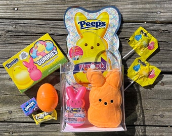 Prefilled Easter Basket - Colorful Peeps Easter Basket - Sweet Treats for Easter - Peep Themed Easter Gift - PreTeen Easter Basket - Toddler