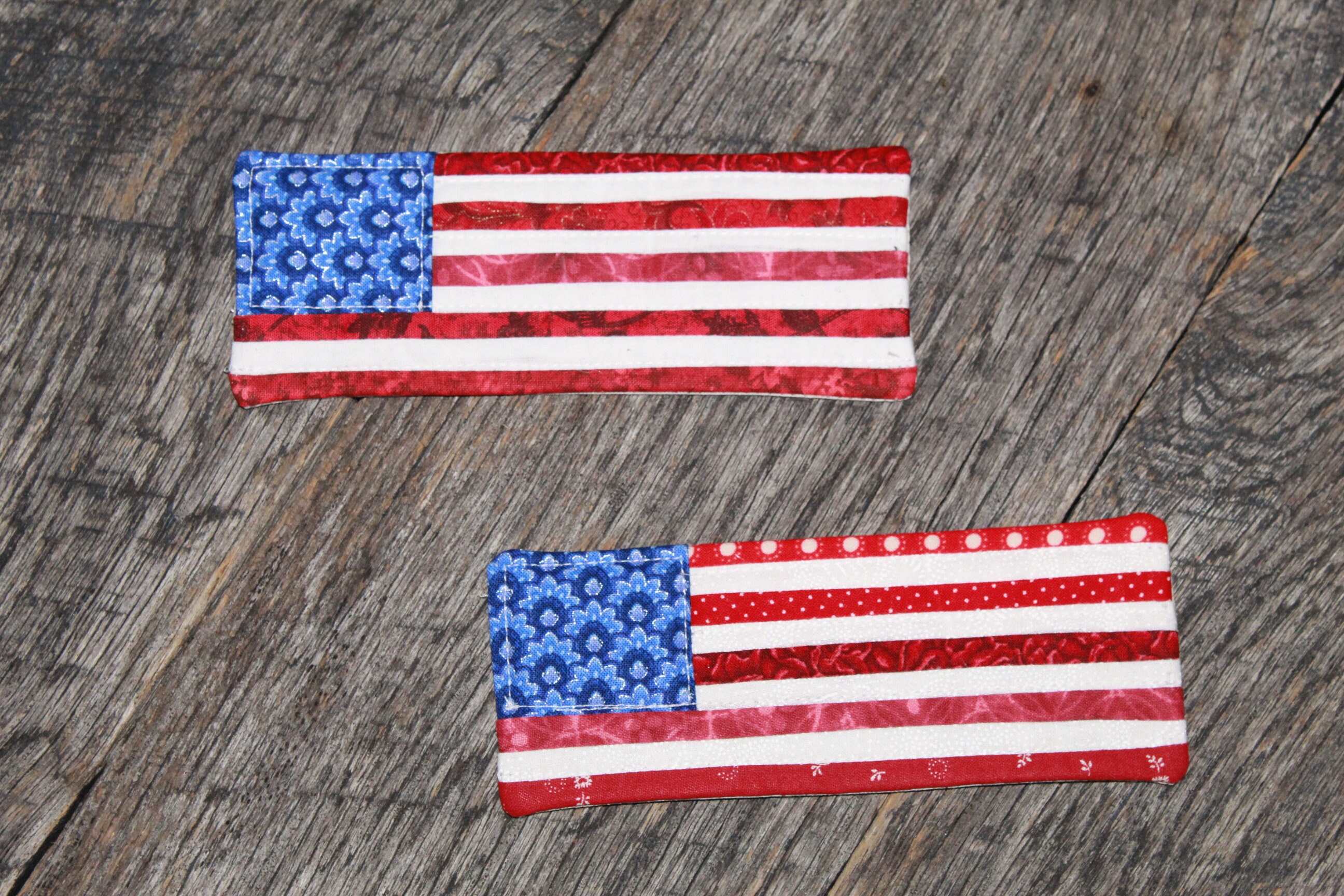Handmade Quilted American Flag Bookmarkpatriotic Book Mark - Etsy