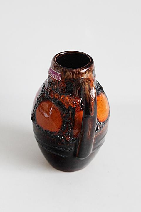 Scheurich Vase 414-16 , WGP, West German Pottery - Fat Lava - Etsy