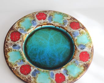 Reiner Gehrig, Grünstadt: Large wall plate, WGP, West German Pottery