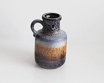Scheurich 西ドイツ陶器 花瓶 26cm 美しい西ドイツの陶器の花瓶、Scheurich 414-15 - ヴィンテージ レトロ