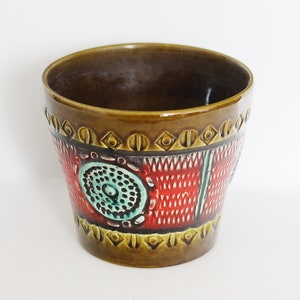 BAY Keramik: Planter 162-17, WGP, West German Pottery, Fat Lava