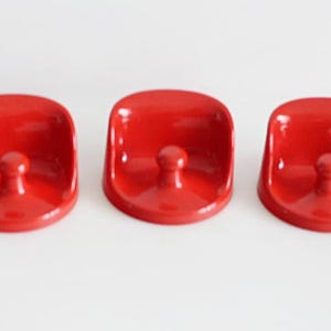Olaf von Bohr for Kartell, Italy: Set of 3 hooks for coats, clothes