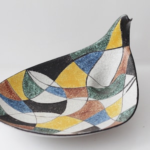 Ruscha: Bowl, Platter 720, similar to Dekor Milano Fat Lava, West German Pottery, WGP,