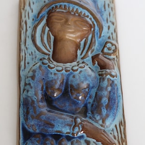 Marianne Starck for Michael Andersen: Wall Plaque, Picture, Marian Bornholm, Danish Pottery, Denmark