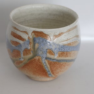 Hegedal: Signed Planter, cache pot,  Studio Pottery, Danish Pottery