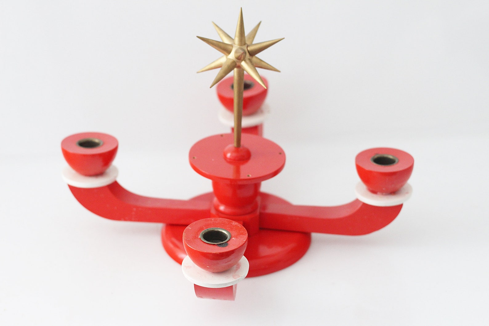 Nice Advent candle holder wreath, Erzgebirge, Christmas decoration
