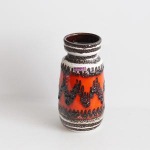 West Germany Fat Lava 花瓶　(242-22) West Germany Fat Lava 花瓶 (242-22) Vintage Pottery Fat Lava