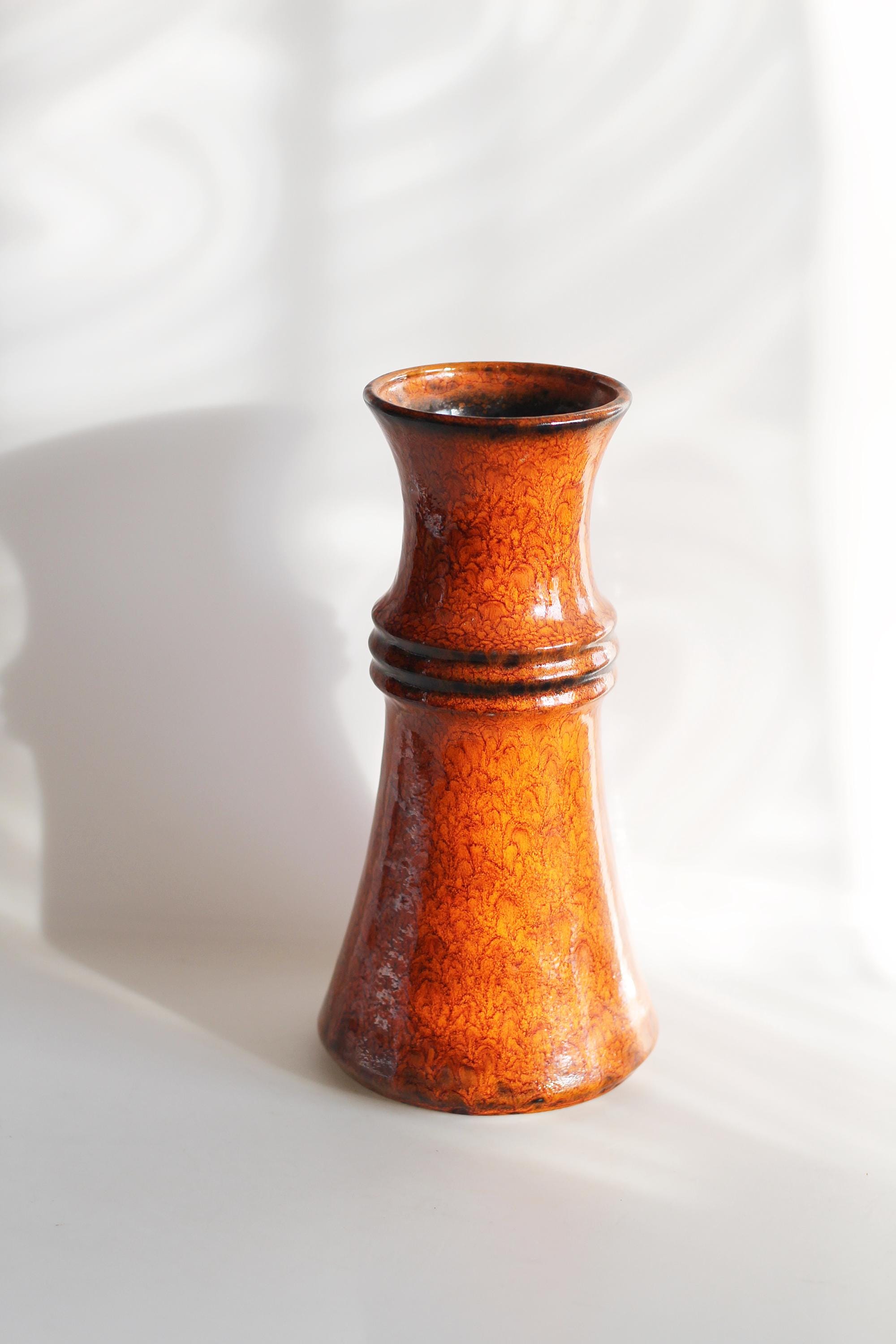 fatlava jasba 花瓶 Fat Lava -Jasba--Yellow | Fat Lava & German Art Pottery