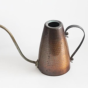 Gießkanne - Mid Century - 1950er Jahre - Kupfer Messing, Kakteen