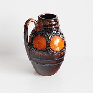 Scheurich Vase 414-16 , WGP, West German Pottery - Fat Lava