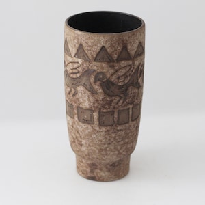 Ceramano: Vase no. 101/1, decor Aegina, Hanns Welling, West German Pottery, WGP Fat Lava
