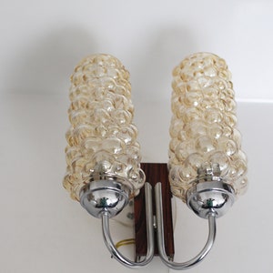 Bubble wall lamp: (attributed to Limburg Glas, Helena Tynell,) sconce, midcentury