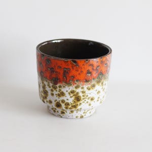 Marei: Vaso/fioriera classico, ceramica della Germania Ovest, WGP, Fat Lava, giardinaggio sul davanzale