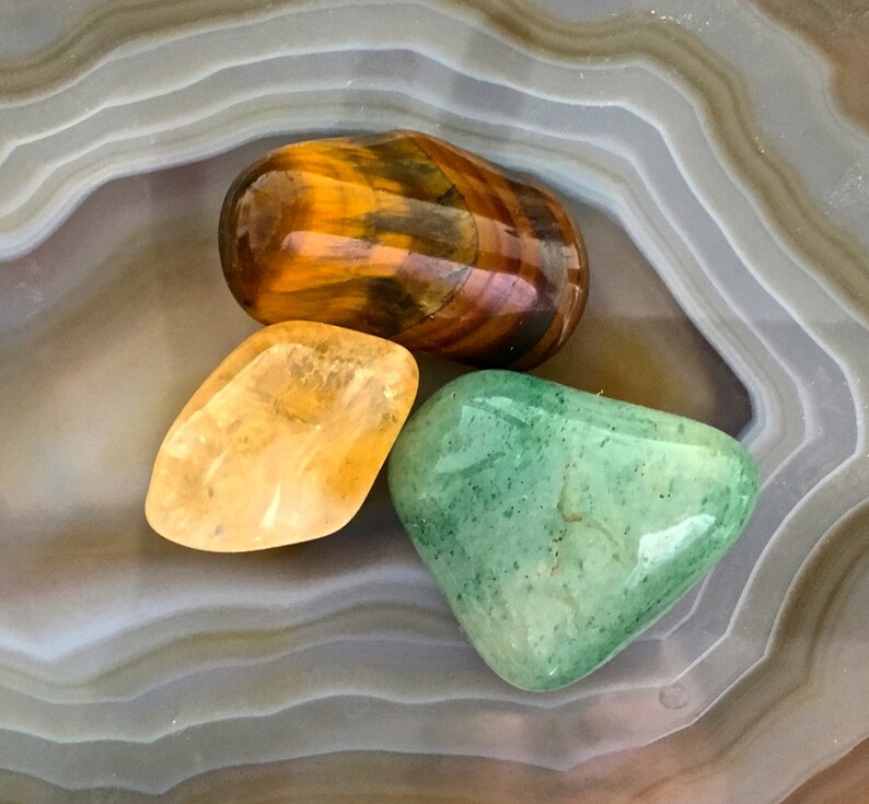 PROSPERITY WEALTH CRYSTALS Money Stones Business Success Etsy
