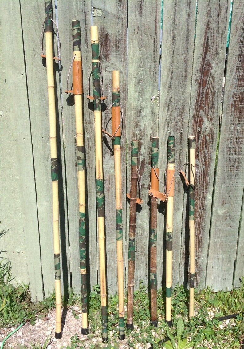 Camouflage 100% Bamboo Wood Walking Stick - Etsy