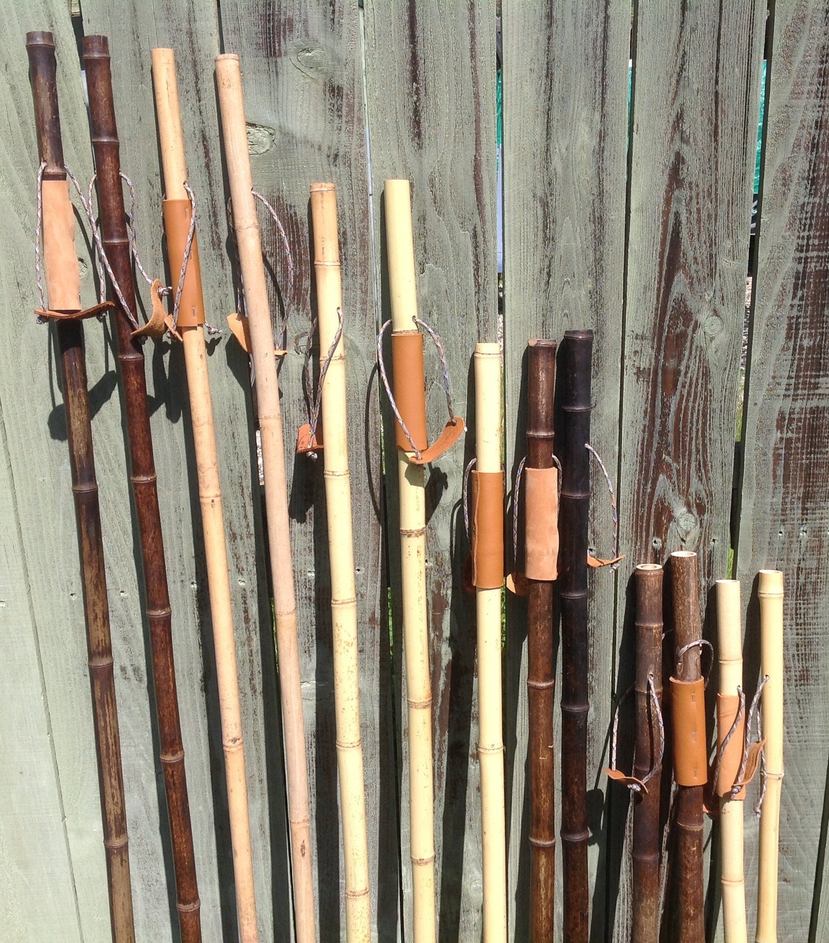 Bamboo Wood Walking Stick, Hiking Stick, Walking Staff, Wooden Staff, Hiking Staff, Hand Carved Wood Staff, Wooden Walking Pole