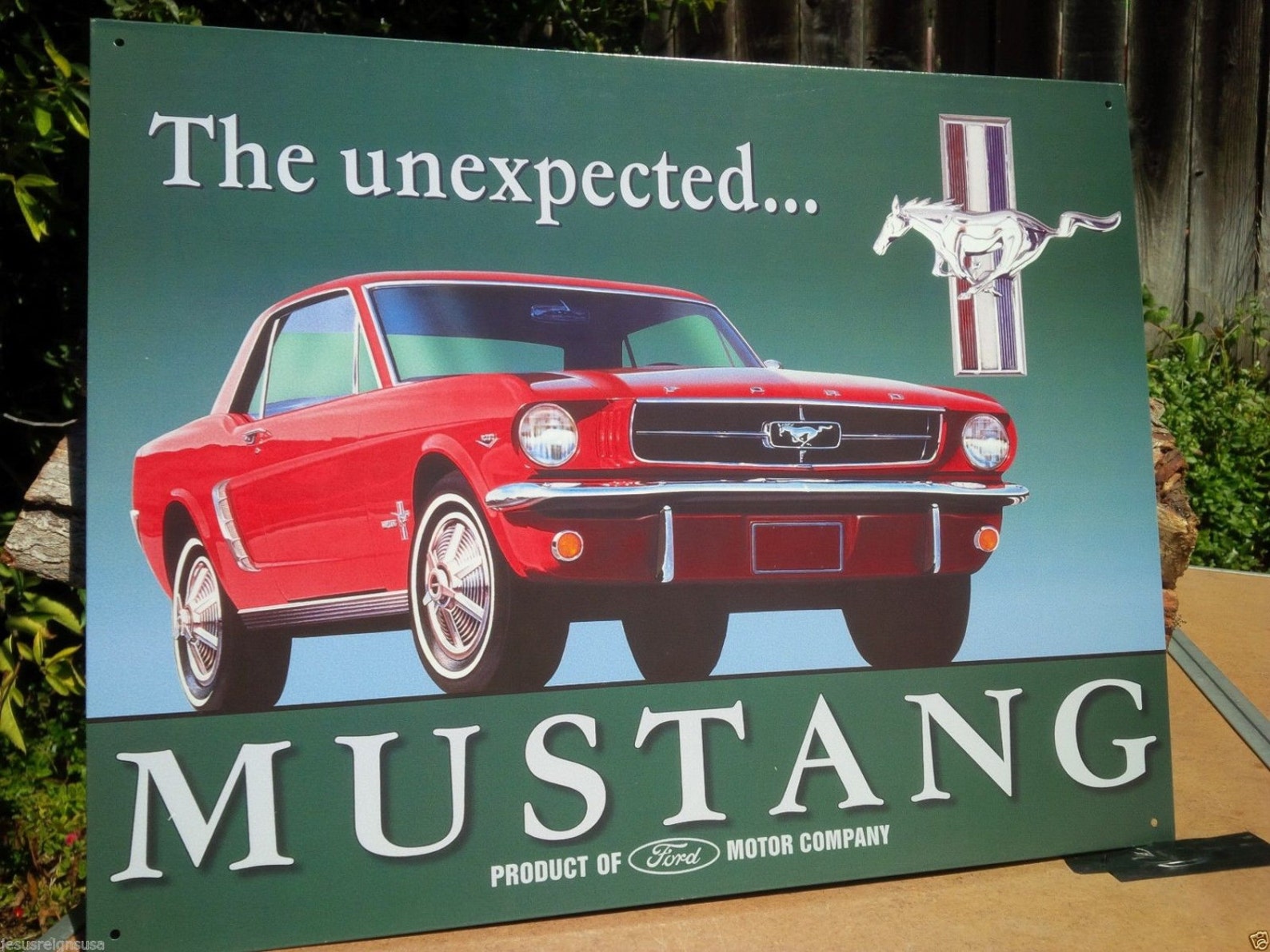 Ford Mustang Sign Ford Sign Classic Mustang Pony Metal Etsy