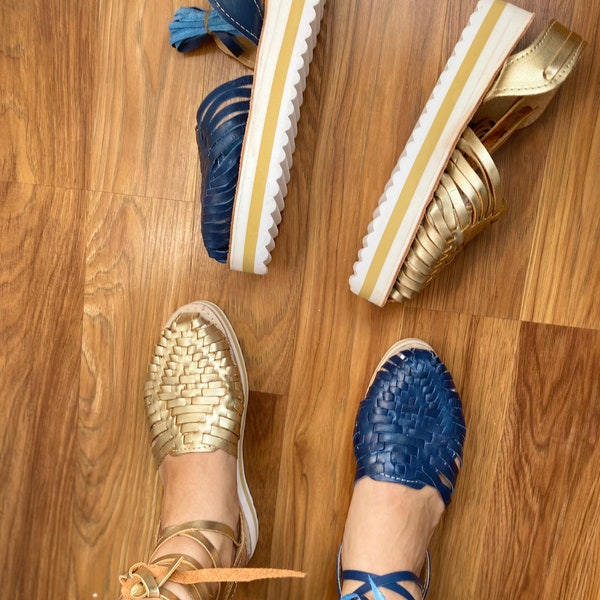 huaraches womens rose gold