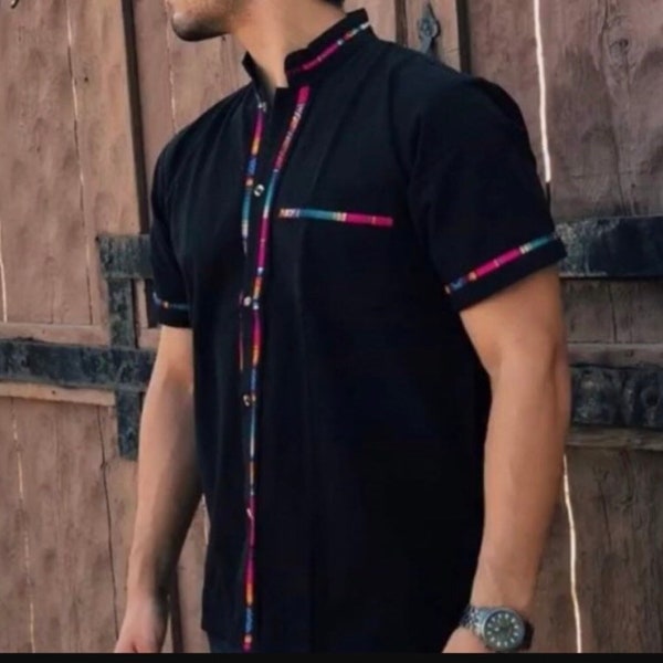 Men's Guayabera, mens shirt, mexican shirt- mexican guayabera shirt