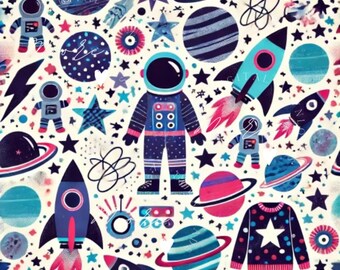 Astronauta, verso la luna, download digitale dello spazio, stampa