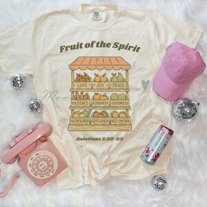 Fruit of the Spirit, PNG, Digital Design, Christian Tee Design