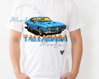 Descarga digital vintage de coches de Talladaga, años 80