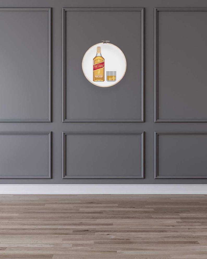 Johnnie Walker Cross Stitch Pattern: Scotch Whiskey Bottle (PDF Pattern) image 8