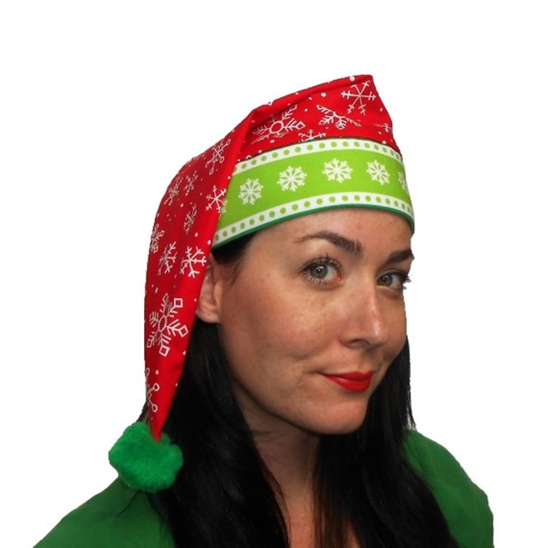 lime green santa hat