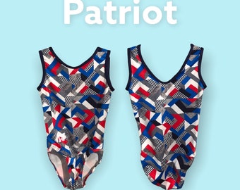 Patriot gymnastics leotard