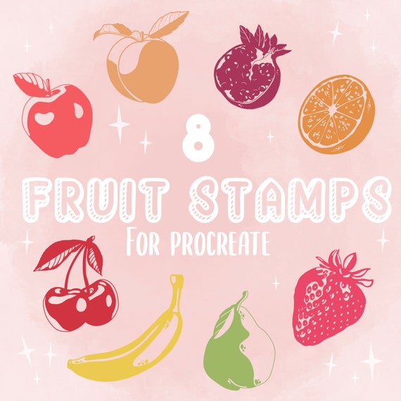 Fruit Stamp Brush Set for Procreate 
