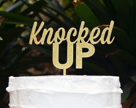 Knocked Up Cake Topper