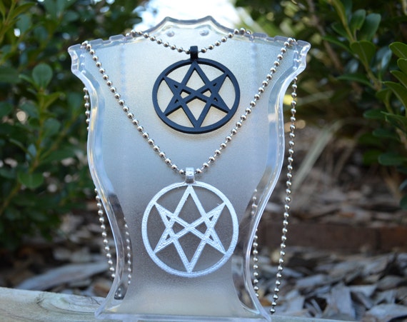Unicursal hexagram Symbol Symbol - Necklace Pendant - Pentacle